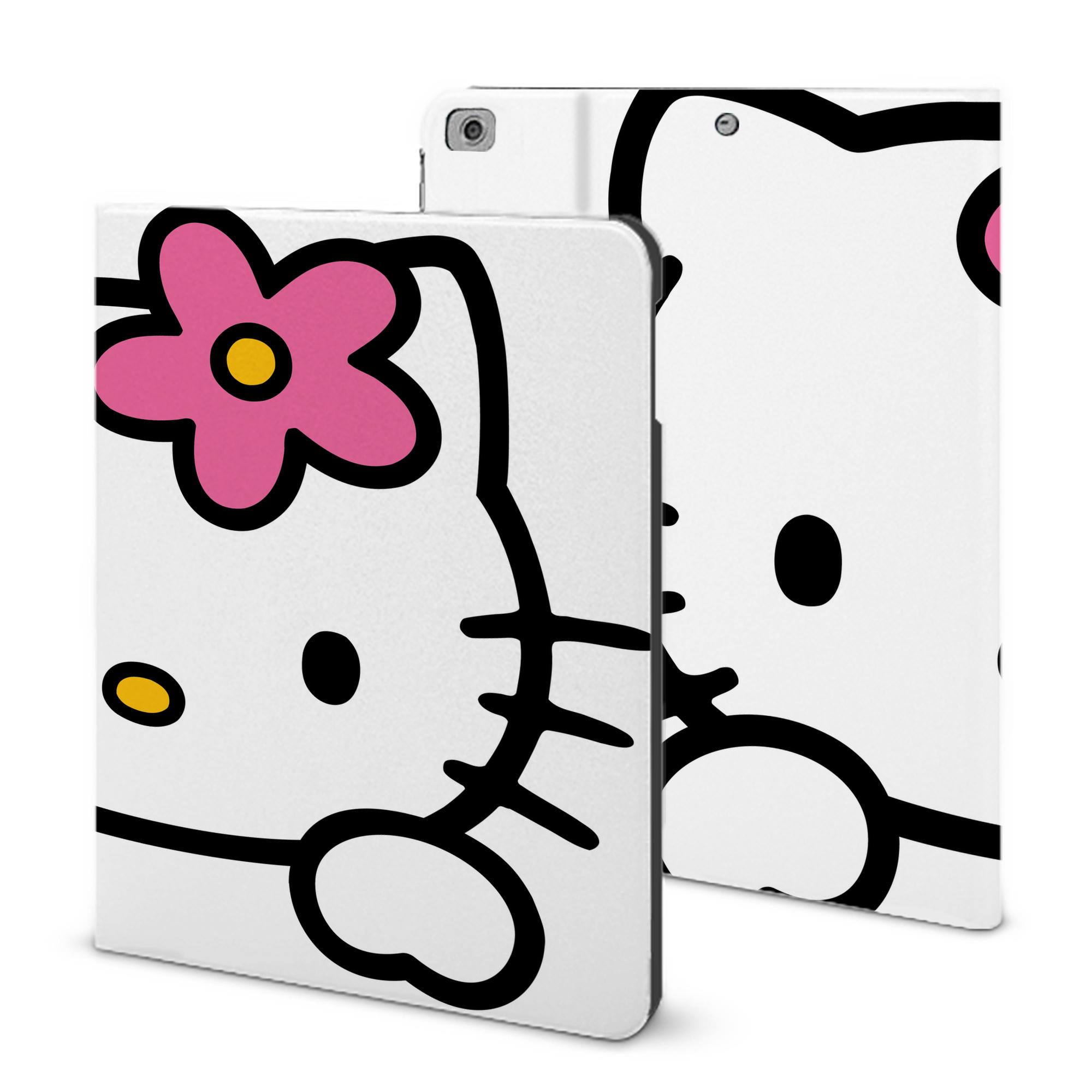 （画像用） Hello Kitty ハローキティ IPad ケース ブック型 PUレザー TPU 耐衝撃 軽量 薄型 ペン収納なし 全面保護 IPad 各モデル対応